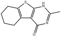 2-methyl-5,6,7,8-tetrahydrobenzo[4,5]thieno[2,3-d]pyrimidin-4(3H)-one 结构式