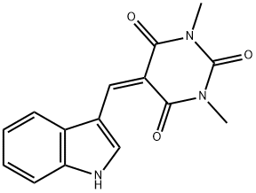 5-((1H-indol-3-yl)methylene)-1,3-dimethylpyrimidine-2,4,6(1H,3H,5H)-trione 结构式