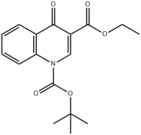 1-tert-butyl 3-ethyl 4-oxoquinoline-
1,3(4H)-dicarboxylate 结构式