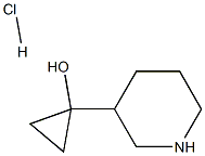 1-(3-piperidinyl)cyclopropanol hydrochloride 结构式