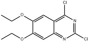 2,4-二氯-6,7-二乙氧基喹唑啉 结构式