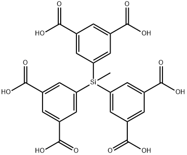 1,3-Benzenedicarboxylic acid, 5,5',5''-(methylsilylidyne)tris- 结构式