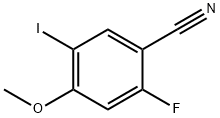 2-Fluoro-5-iodo-4-methoxy-benzonitrile 结构式