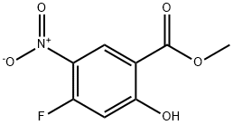 2-羟基-4-氟-5-硝基苯甲酸甲酯 结构式