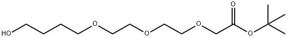 tert-butyl 2-(2-(2-(4-hydroxybutoxy)ethoxy)ethoxy)acetate 结构式