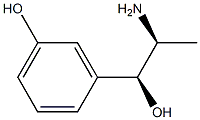 3-((1S,2S)-2-amino-1-hydroxypropyl)phenol 结构式
