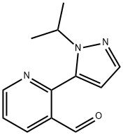 2-(1-isopropyl-1H-pyrazol-5-yl)nicotinaldehyde 结构式