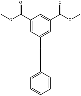 5-(2-苯基-1-乙炔基)-间苯二甲酸二甲酯 结构式
