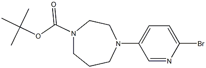 tert-Butyl 4-(6-bromopyridin-3-yl)-1,4-diazepane-1-carboxylate 结构式
