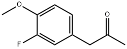 1-(3-氟-4-甲氧基苯基)丙-2-酮 结构式