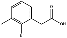 2-溴-3-甲基苯乙酸 结构式