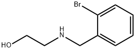 2-{[(2-溴苯基)甲基]胺}乙烷-1-醇 结构式