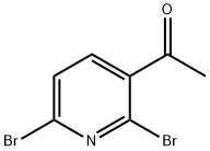 1-(2,6-二溴吡啶-3-基)乙烷-1-酮 结构式