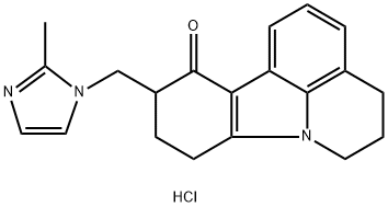 10-((2-methyl-1H-imidazol-1-yl)methyl)-5,6,9,10-tetrahydro-4H-pyrido[3,2,1-jk]carbazol-11(8H)-one hydrochloride 结构式
