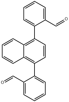 2-[4-(2-formylphenyl)naphthalen-1-yl]benzaldehyde 结构式