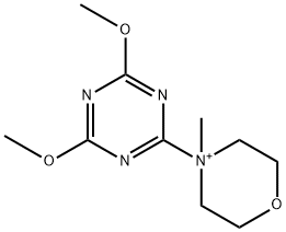 4-(4,6-Dimethoxy-[1,3,5]triazin-2-yl)-4-methyl-morpholin-4-ium chloride 结构式