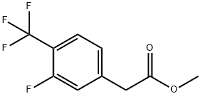 3-氟-4-(三氟甲基)苯乙酸甲酯 结构式