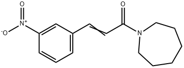 1-[3-(3-nitrophenyl)acryloyl]azepane 结构式