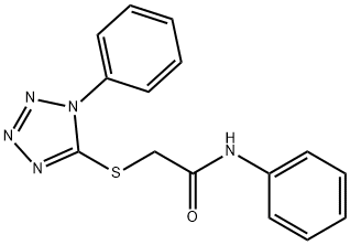 N-phenyl-2-((1-phenyl-1H-tetrazol-5-yl)thio)acetamide 结构式