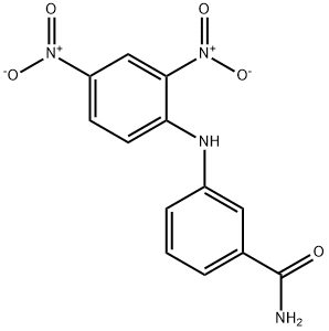 3-[(2,4-dinitrophenyl)amino]benzamide 结构式