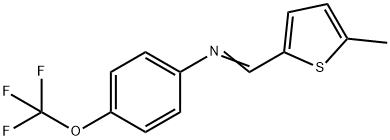 N-[(5-methyl-2-thienyl)methylene]-4-(trifluoromethoxy)aniline 结构式