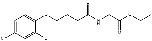 ethyl 2-[4-(2,4-dichlorophenoxy)butanoylamino]acetate 结构式