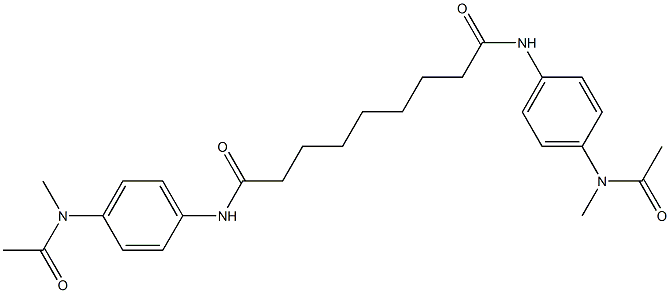 N,N'-bis{4-[acetyl(methyl)amino]phenyl}nonanediamide 结构式