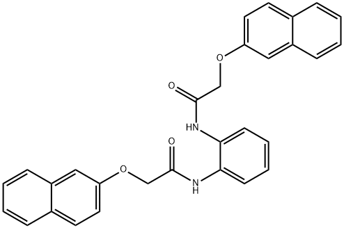 N,N'-1,2-phenylenebis[2-(2-naphthyloxy)acetamide] 结构式