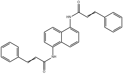 N,N'-1,5-naphthalenediylbis(3-phenylacrylamide) 结构式