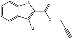 prop-2-yn-1-yl 3-chlorobenzo[b]thiophene-2-carboxylate 结构式