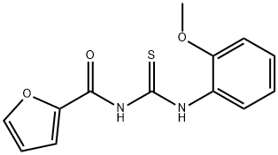 N-{[(2-methoxyphenyl)amino]carbonothioyl}-2-furamide 结构式