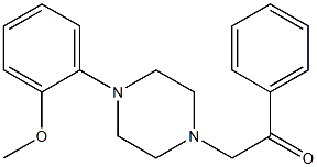 1-(4-(2-甲氧基苯基)哌嗪-1-基)-2-苯基乙酮 结构式