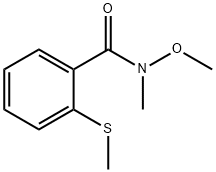 N-methoxy-N-methyl-2-(methylthio)benzamide 结构式