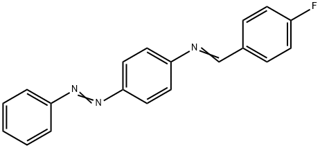 N-[(E)-(4-fluorophenyl)methylidene]-4-[(E)-phenyldiazenyl]aniline 结构式