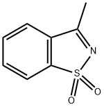 3-甲基苯并[D]异噻唑1,1-二氧化物 结构式