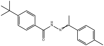 4-tert-butyl-N'-[1-(4-methylphenyl)ethylidene]benzohydrazide 结构式