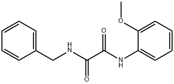 N-benzyl-N'-(2-methoxyphenyl)oxamide 结构式