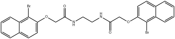 N,N'-1,2-ethanediylbis{2-[(1-bromo-2-naphthyl)oxy]acetamide} 结构式