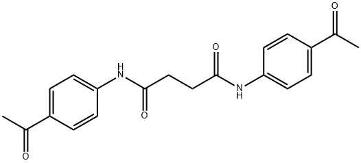 N,N'-bis(4-acetylphenyl)succinamide 结构式