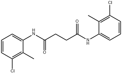 N,N'-bis(3-chloro-2-methylphenyl)succinamide 结构式