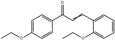 (2E)-3-(2-ethoxyphenyl)-1-(4-ethoxyphenyl)prop-2-en-1-one 结构式