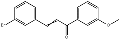 (2E)-3-(3-bromophenyl)-1-(3-methoxyphenyl)prop-2-en-1-one 结构式