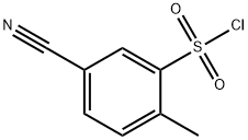 5-Cyano-2-methyl-benzenesulfonyl chloride 结构式