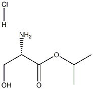 异丙基L-丝氨酸盐酸盐 结构式