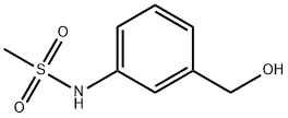 N-(3-(羟基甲基)苯基)甲磺酰胺 结构式
