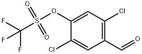 2,5-dichloro-4-formylphenyl trilluoromethanesulfonate 结构式