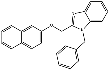 1-benzyl-2-((naphthalen-2-yloxy)methyl)-1H-benzo[d]imidazole 结构式