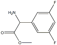 METHYL2-AMINO-2-(3,5-DIFLUOROPHENYL)ACETATE 结构式