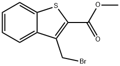 3-(溴甲基)-1-苯并噻吩-2-羧酸甲酯 结构式