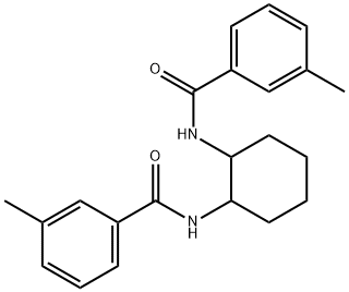 N,N'-1,2-cyclohexanediylbis(3-methylbenzamide) 结构式